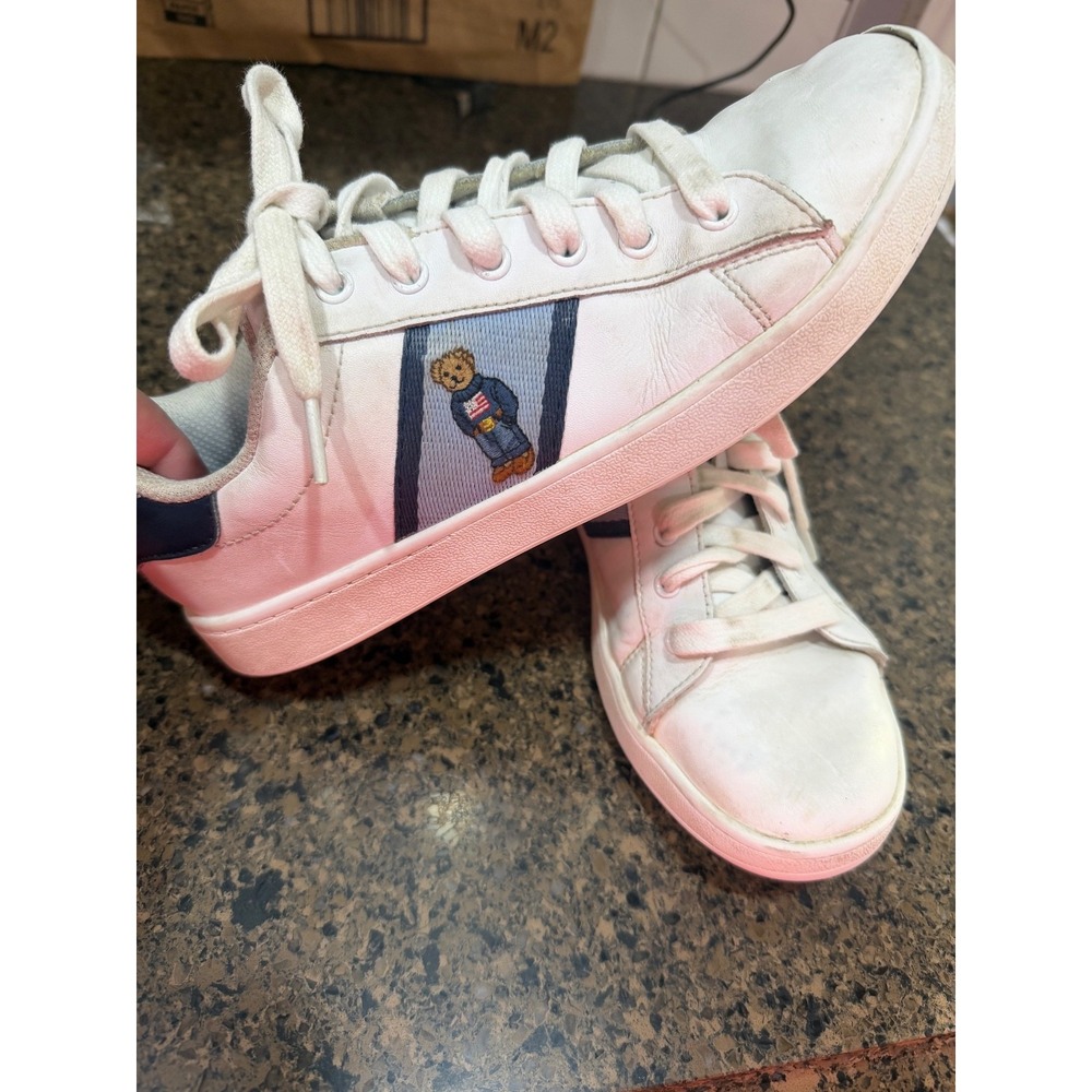 polo ralph‎ lauren quiltin bear sneakers 6